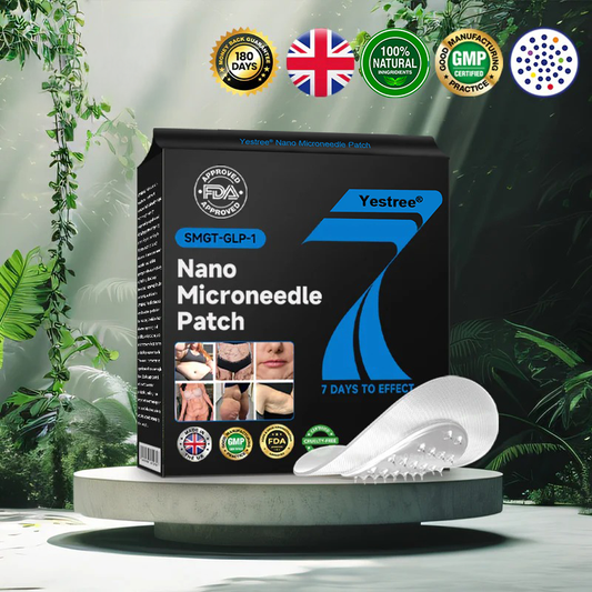 Yestree®👨⚕️ Nano Microneedle Patch with SMGT-GLP-1 & Matrixyl 3000 – Slimming, Skin Tightening, Blood Sugar Support, No Injection, 7-Day Result
