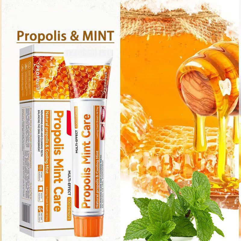 Minceetbien™ 1pc Propolis Fresh Toothpaste -100G Deep Cleaning Formula, Lasting Fresh Breath, Mild Foam, Healthy Gums, Rich in Honey Essence, Household Products, Travel Necessities.Soothing And Nourishing.Unisex, local warehouse/Fast delivery
