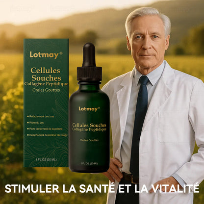 【Édition Exclusive Officiellement Autorisée】Lotmay® Sérum Oral de Cellules Souches et Peptides de Collagène 🛒(Raffermit et Tonifie la Peau Relâchée & Réduit la Formation de Rides）🌸