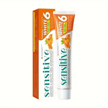 Minceetbien™ Sensitive White 6: Ginger Infused Toothpaste for Deep Clean And Bright White Teeth - 100G Tube