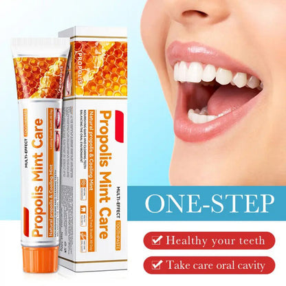 Minceetbien™ 1pc Propolis Fresh Toothpaste -100G Deep Cleaning Formula, Lasting Fresh Breath, Mild Foam, Healthy Gums, Rich in Honey Essence, Household Products, Travel Necessities.Soothing And Nourishing.Unisex, local warehouse/Fast delivery