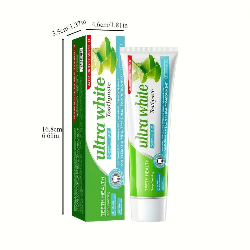 Minceetbien™ Aloe Vera Brightening Toothpaste, 100g - Deep Clean for Whiter Teeth