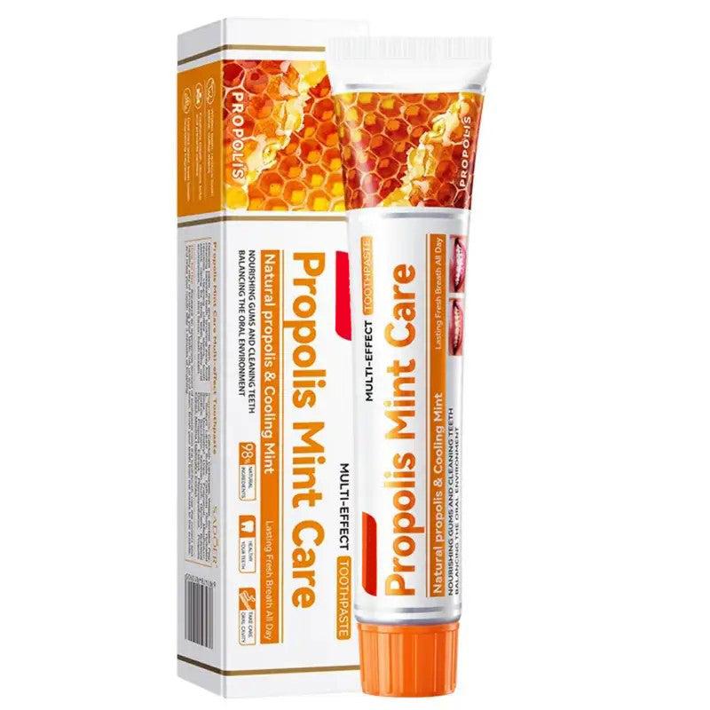 Minceetbien™ 1pc Propolis Fresh Toothpaste -100G Deep Cleaning Formula, Lasting Fresh Breath, Mild Foam, Healthy Gums, Rich in Honey Essence, Household Products, Travel Necessities.Soothing And Nourishing.Unisex, local warehouse/Fast delivery