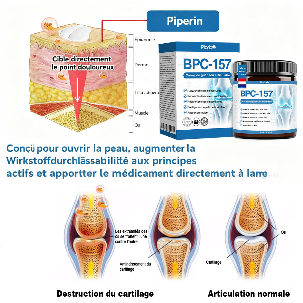 💖🦿🦿𝖯𝗂𝖼𝗱𝗼® BPC-157 Crème de Réparation des Articulations 🦴 Traite l'arthrite, la neuropathie, le rhumatisme, les blessures sportives et bien plus